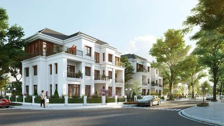 Đường nội khu biệt thự