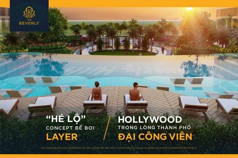Hồ bơi 3 layer tại The Beverly VInhomes Grand Park