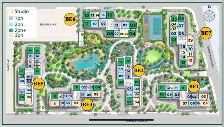 Mặt bằng The Beverly Vinhomes Grand Park Quận 9