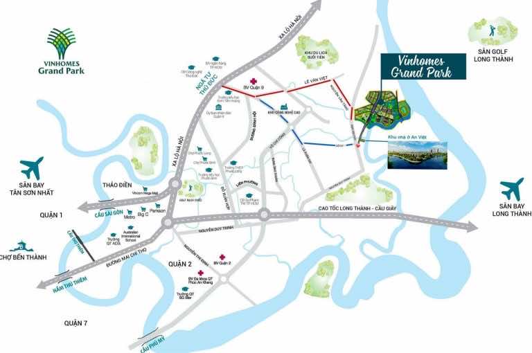 Vị trí Vinnhomes Grand Park