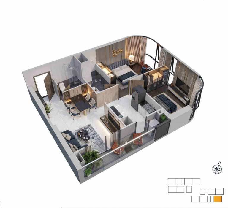 2PN Beverly Vinhomes Grand Park