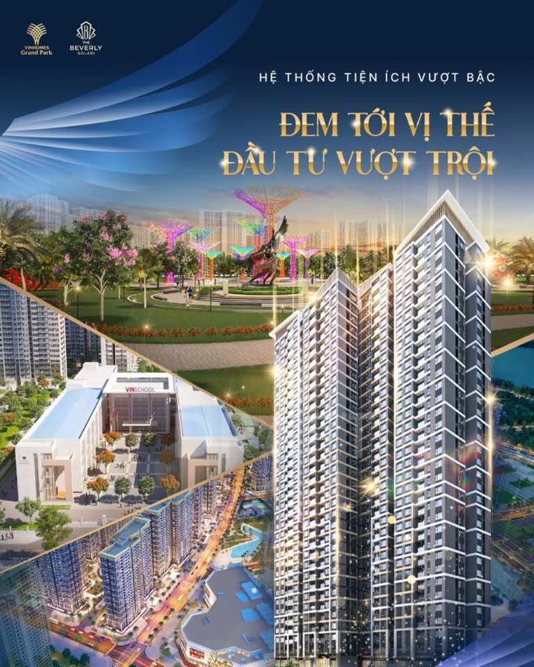 Tiện nghi The Beverly Solari Vinhomes Grand Park