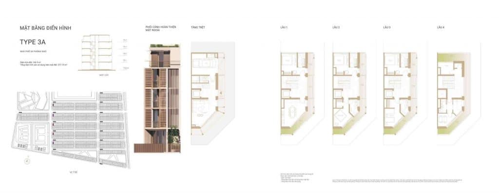 Thiết kế nhà phố The Global City type 3A