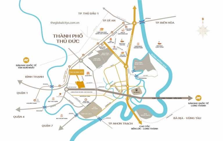 Vị trí The Global CIty