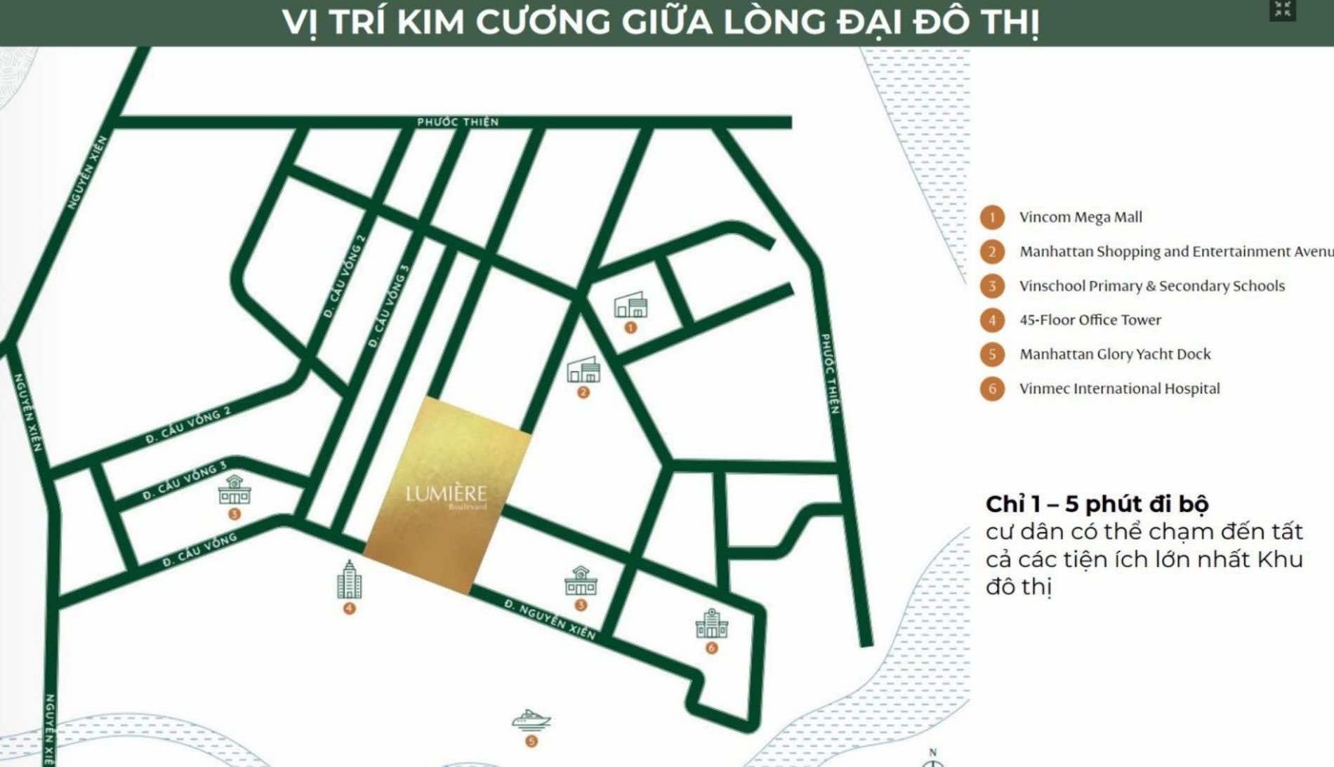 Vị trí Lumiere Boulevard