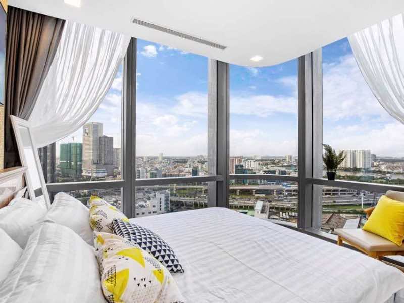 Phòng ngủ với rộng rãi với tầm view cực chill