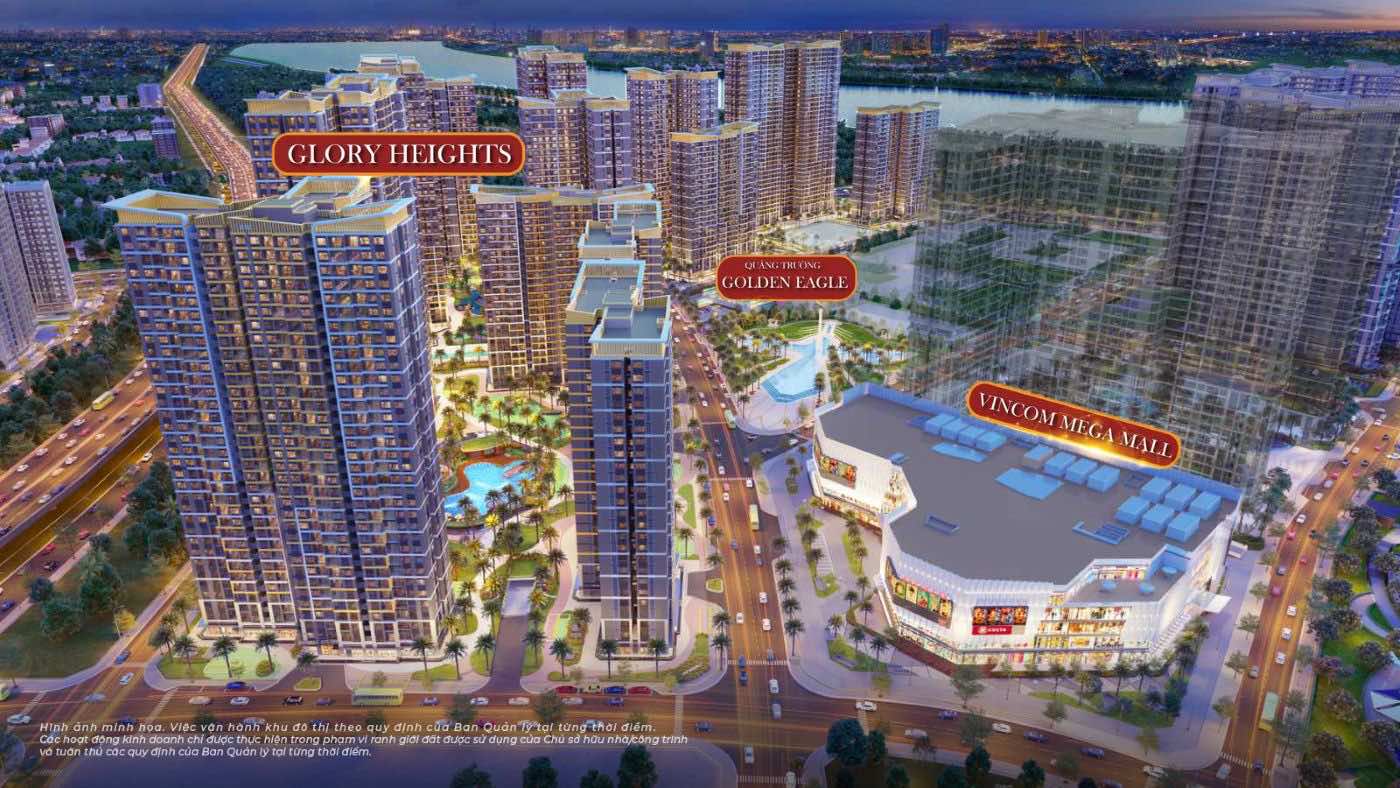 Vị trí Glory Heights tại trung tâm