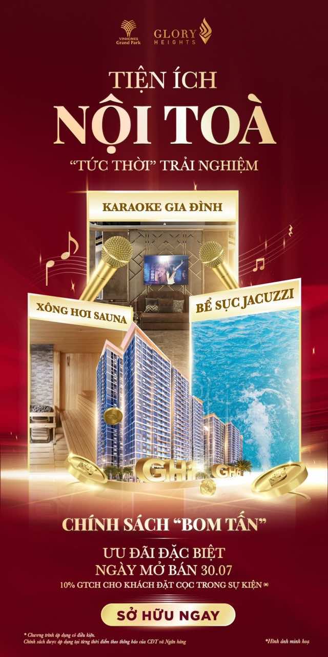 Tiện ích nội tòa Glory Heights