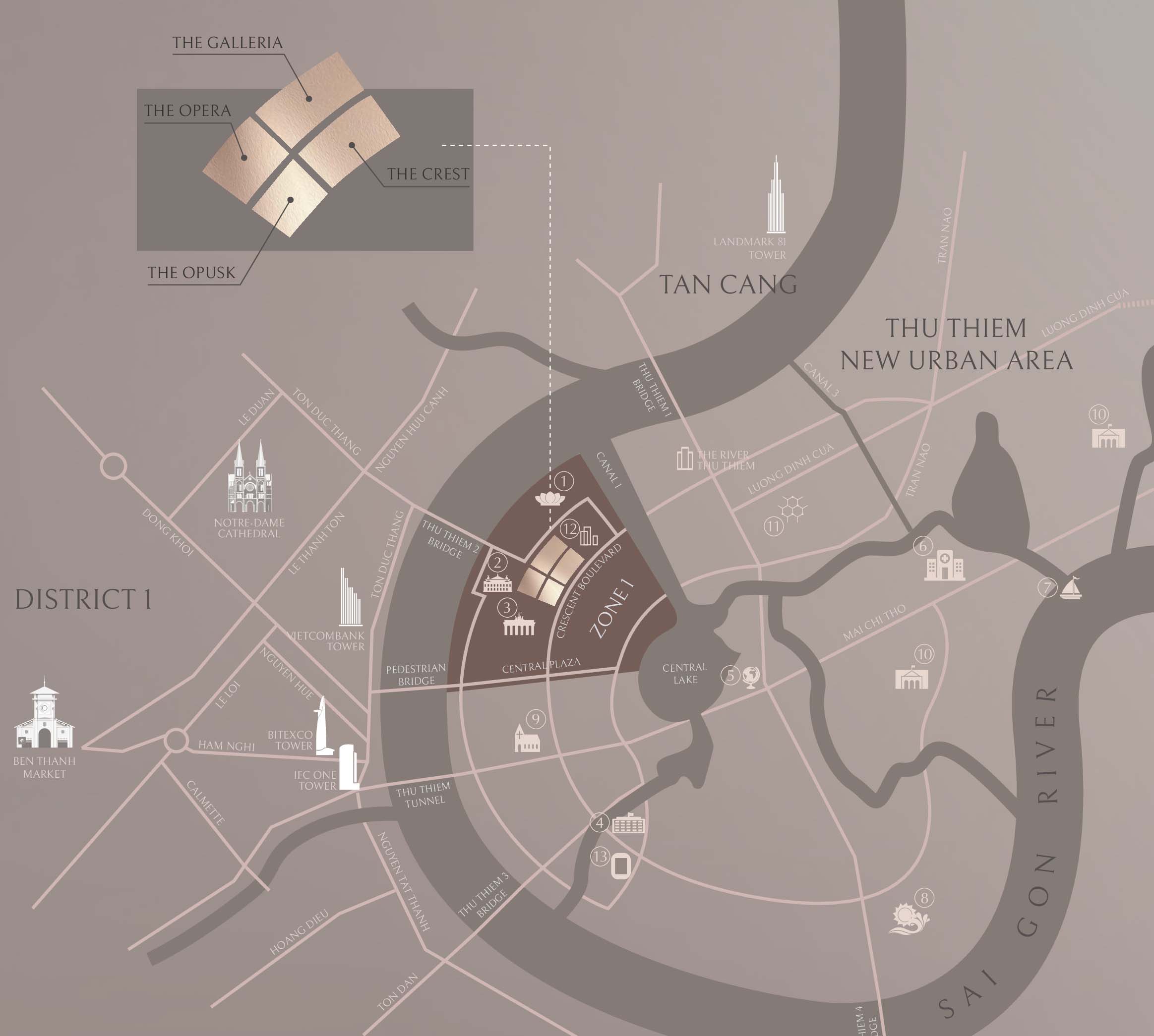 Vị Trí Metropole Thủ Thiêm